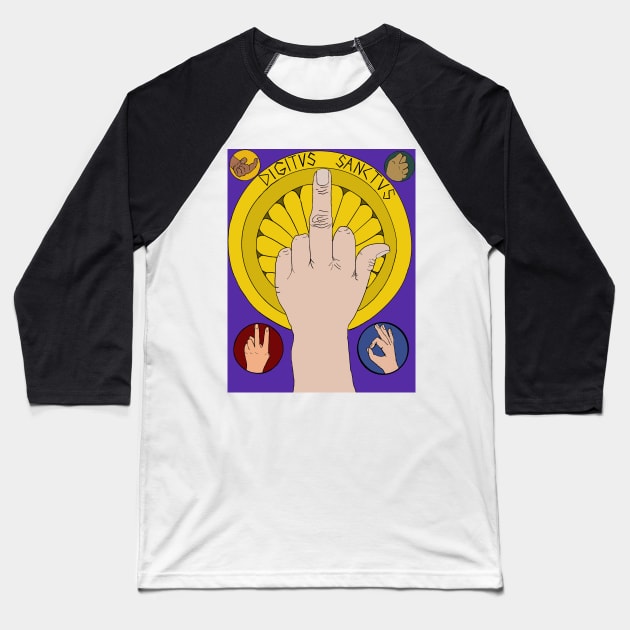 Digitus Sanctus Baseball T-Shirt by Digitus Sanctus